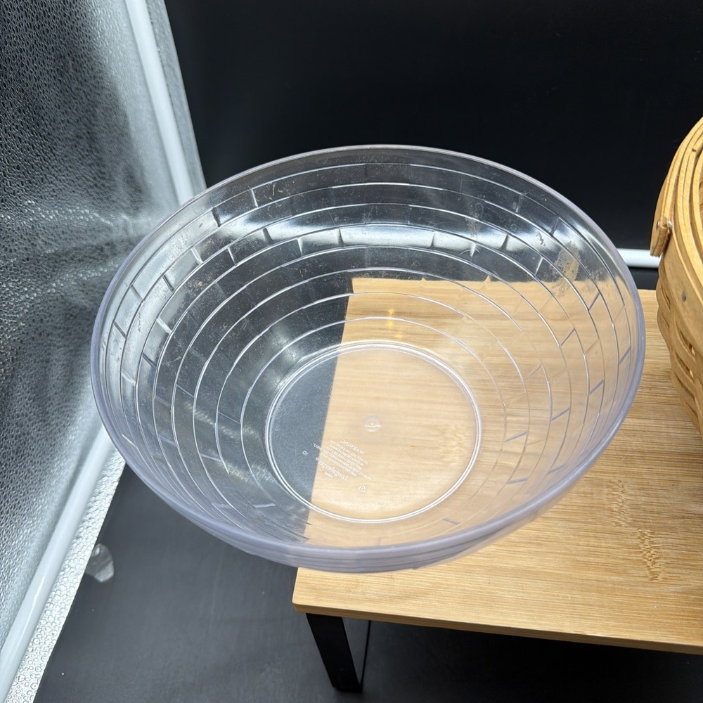 Longaberger 2002 Bowl Basket 9"Basket, 8" Hard Bowl - Picture 10 of 11
